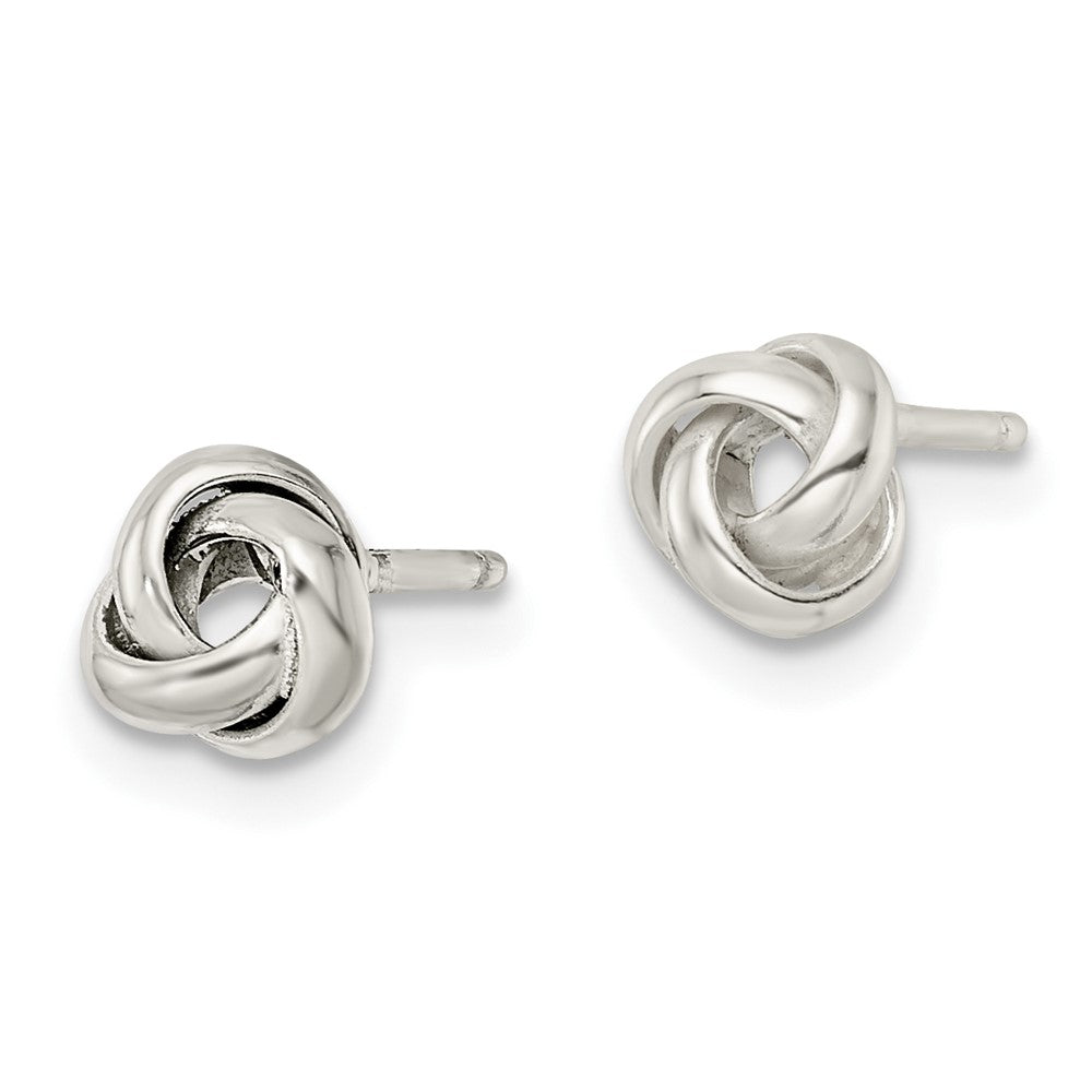 FJC Finejewelers 925 Sterling Silver Button Polished Love Knot Post Earrings 6 x 6 mm