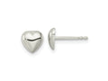 FJC Finejewelers 925 Sterling Silver Button Polished Heart Post Earrings 6 x 6 mm
