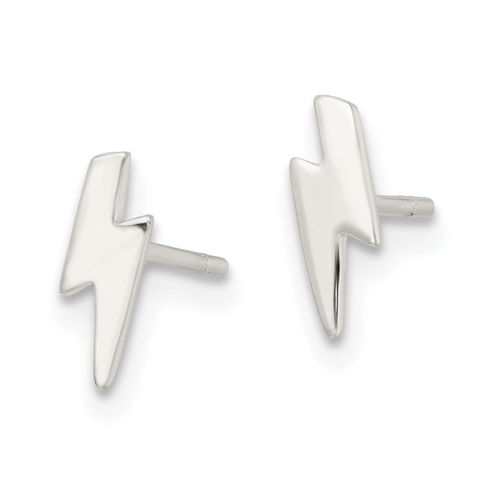 FJC Finejewelers 925 Sterling Silver Button Polished Tiny Lightning Post Earrings 8 x 3 mm