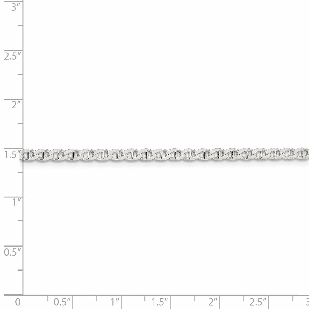 FJC Finejewelers 925 Sterling Silver Flat Cuban Anchor Chain 26 Inches x 3.15 mm