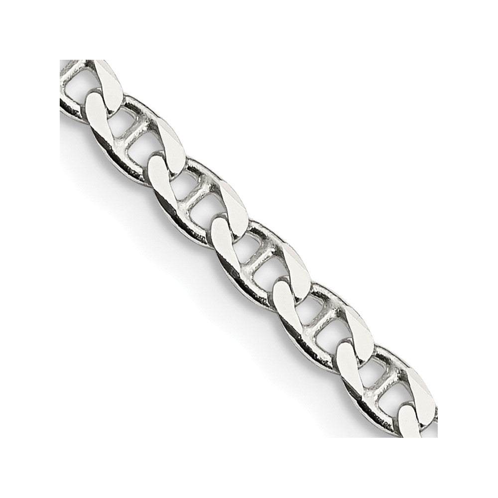 FJC Finejewelers 925 Sterling Silver Flat Cuban Anchor Chain 26 Inches x 3.15 mm