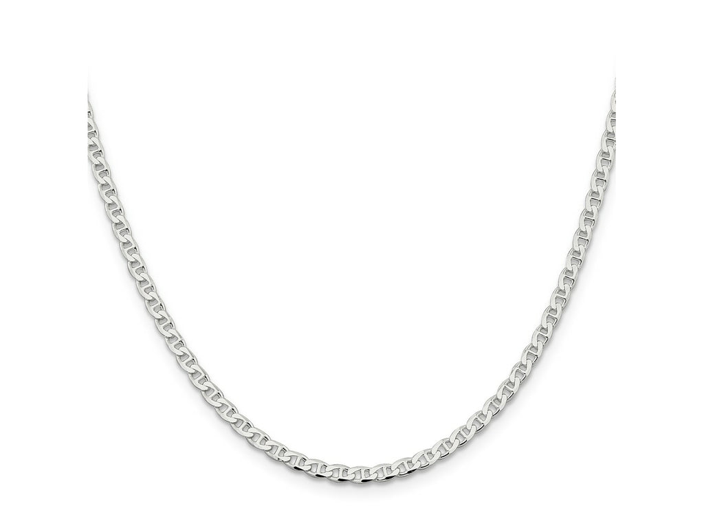 FJC Finejewelers 925 Sterling Silver Flat Cuban Anchor Chain 26 Inches x 3.15 mm