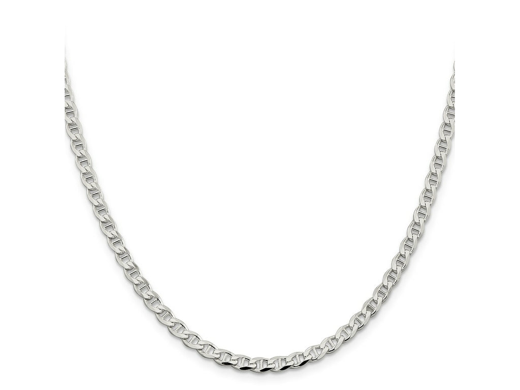 FJC Finejewelers 925 Sterling Silver Flat Cuban Anchor Chain 26 Inches x 4.15 mm