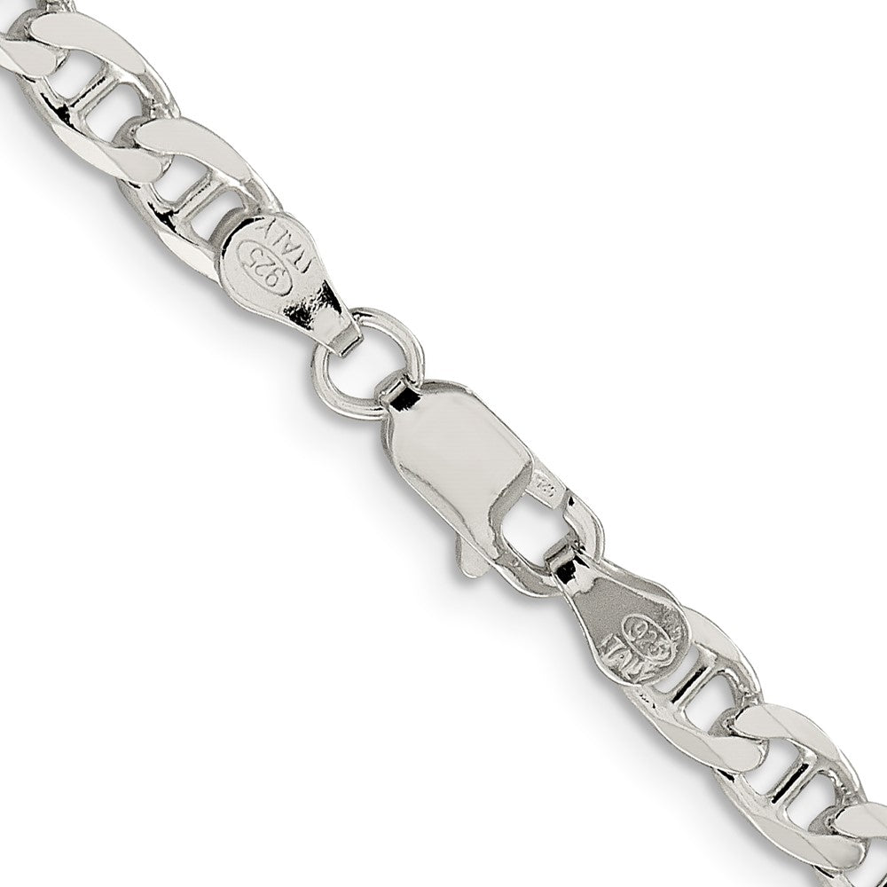 FJC Finejewelers 925 Sterling Silver Flat Cuban Anchor Chain 26 Inches x 4.65 mm