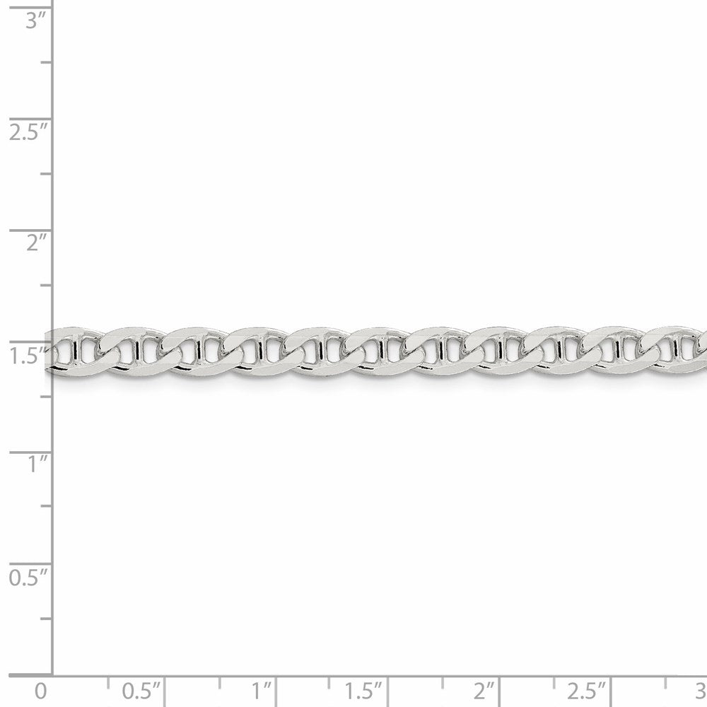 FJC Finejewelers 925 Sterling Silver Flat Cuban Anchor Bracelet Chain 9 Inches x 5.7 mm