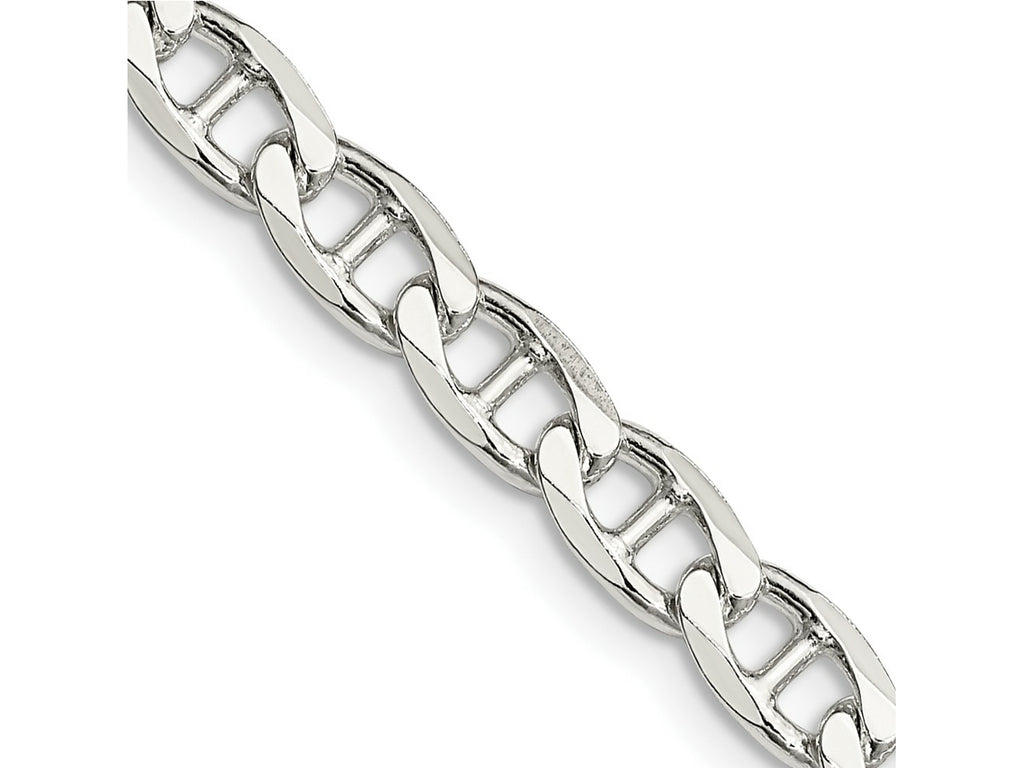 FJC Finejewelers 925 Sterling Silver Flat Cuban Anchor Bracelet Chain 9 Inches x 5.7 mm