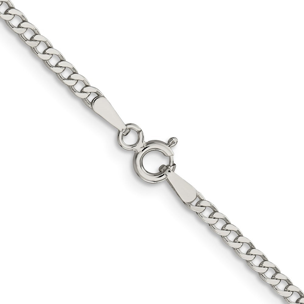 FJC Finejewelers 925 Sterling Silver Beveled Curb Chain 28 Inches x 2.3 mm