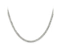 FJC Finejewelers 925 Sterling Silver Beveled Curb Chain 26 Inches x 3.2 mm