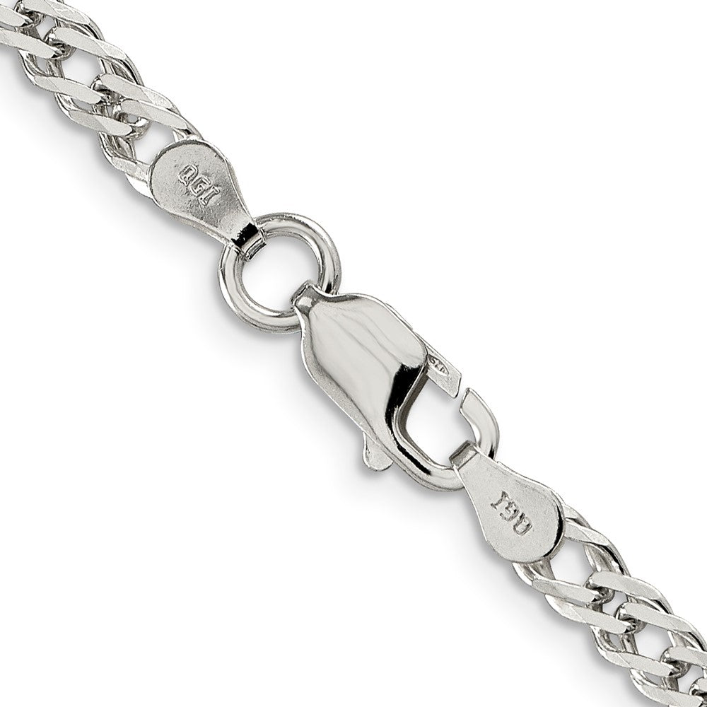FJC Finejewelers 925 Sterling Silver Beveled Curb Chain 28 Inches x 4 mm