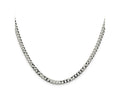 FJC Finejewelers 925 Sterling Silver Beveled Curb Chain 28 Inches x 4 mm