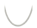 FJC Finejewelers 925 Sterling Silver Beveled Curb Chain 26 Inches x 5 mm