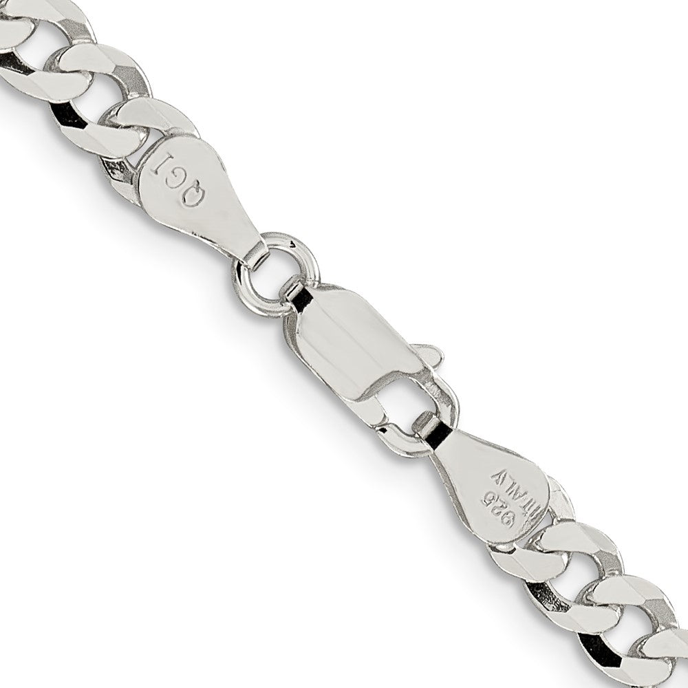 FJC Finejewelers 925 Sterling Silver Beveled Curb Chain 30 Inches x 5 mm