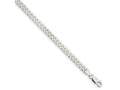 FJC Finejewelers 925 Sterling Silver Beveled Curb Bracelet Chain 7 Inches x 5 mm