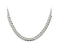FJC Finejewelers 925 Sterling Silver Beveled Curb Chain 18 Inches x 6 mm