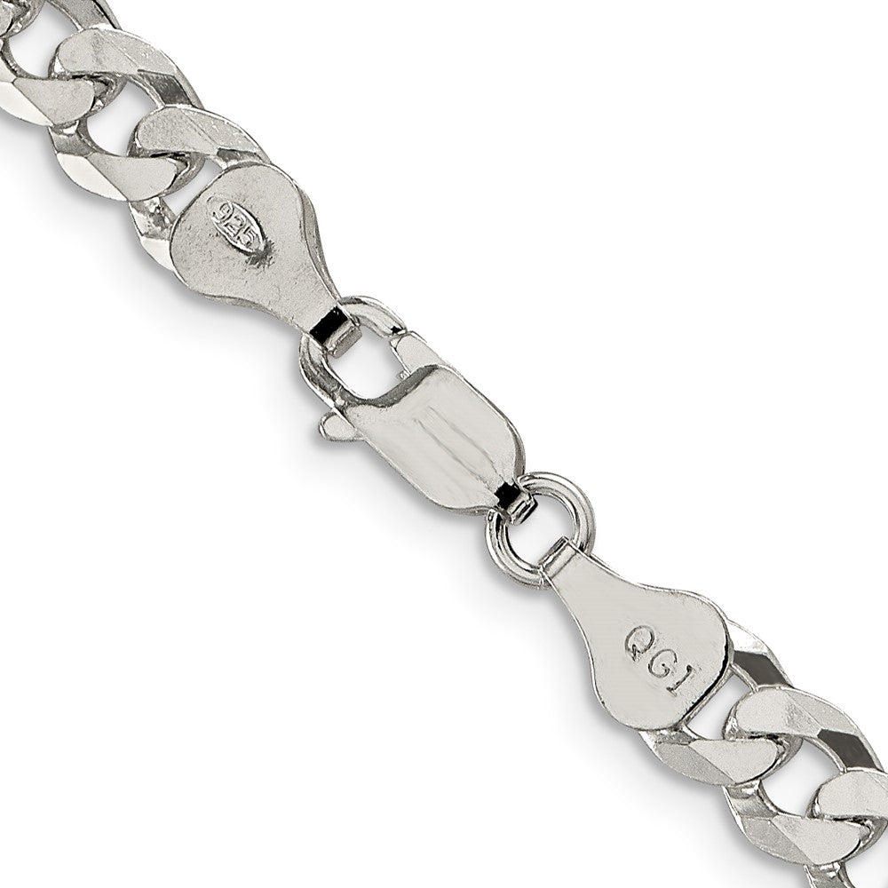FJC Finejewelers 925 Sterling Silver Beveled Curb Chain 20 Inches x 6 mm