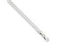 FJC Finejewelers 925 Sterling Silver Beveled Curb Bracelet Chain 7 Inches x 6 mm