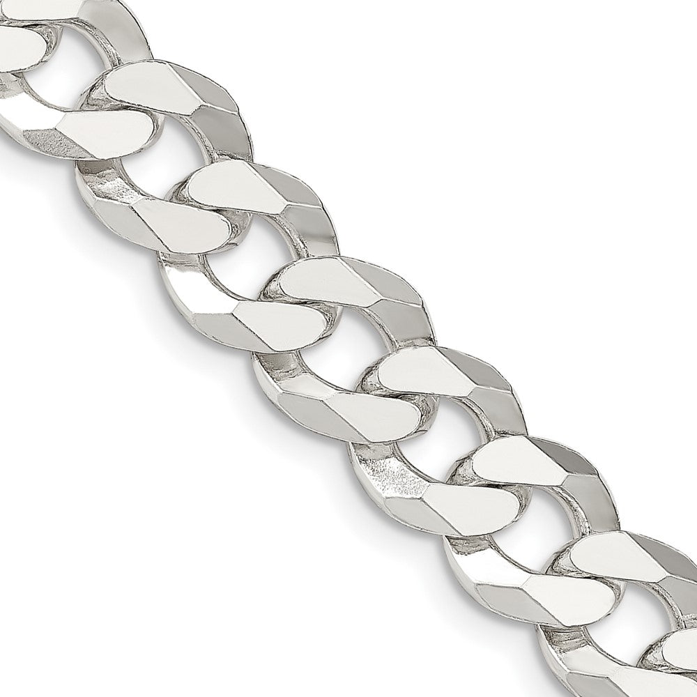 FJC Finejewelers 925 Sterling Silver Beveled Curb Chain 22 Inches x 12.3 mm