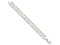 FJC Finejewelers 925 Sterling Silver Beveled Curb Bracelet Chain 8 Inches x 13 mm
