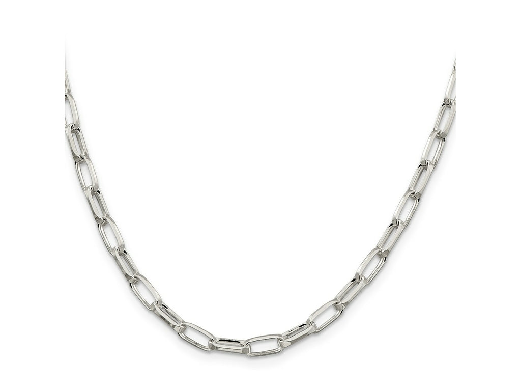 FJC Finejewelers 925 Sterling Silver Cable Elongated Open Link Chain 24 Inches x 5 mm