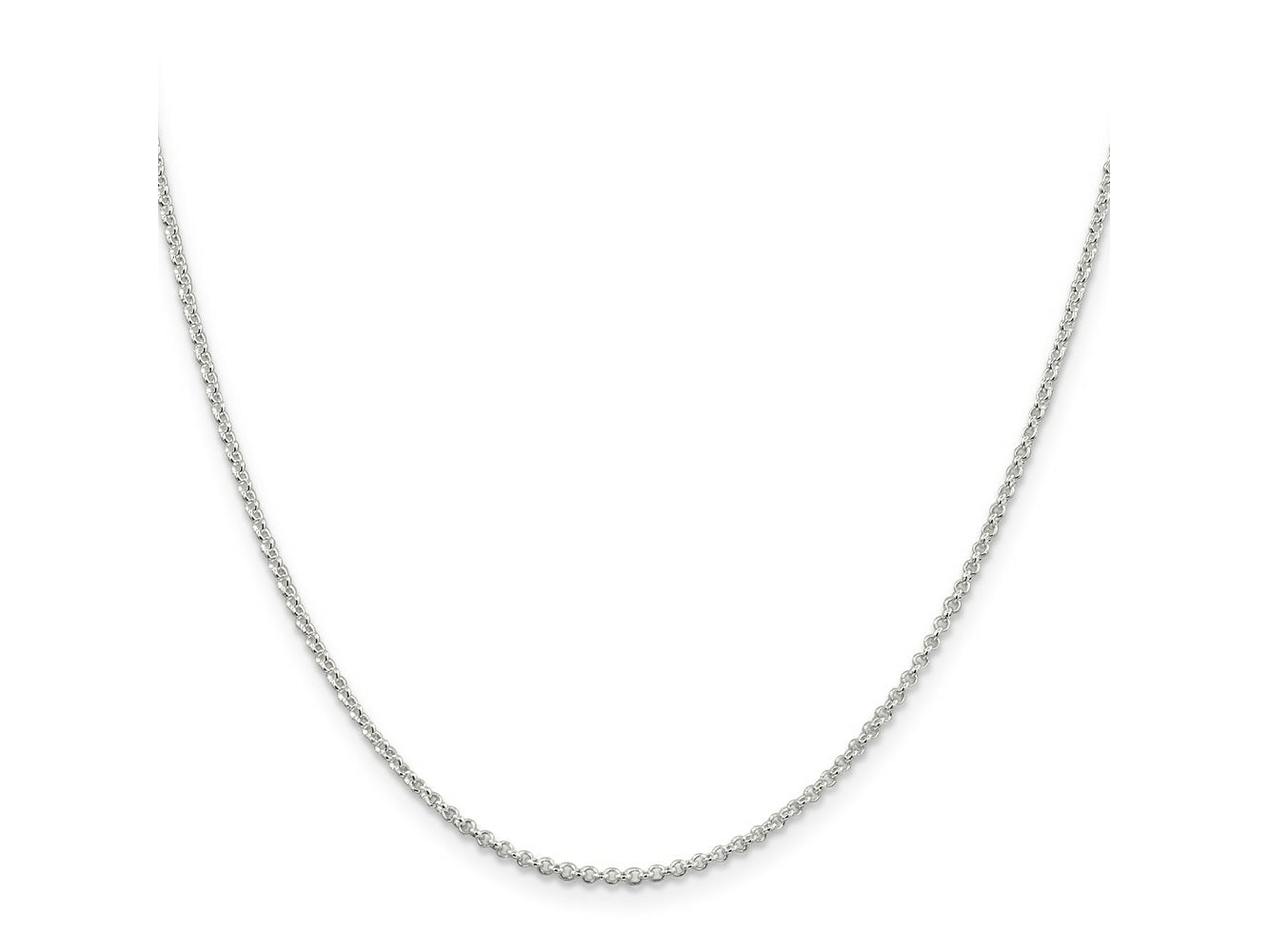 FJC Finejewelers 925 Sterling Silver Rolo Chain 24 Inches x 1.5 mm
