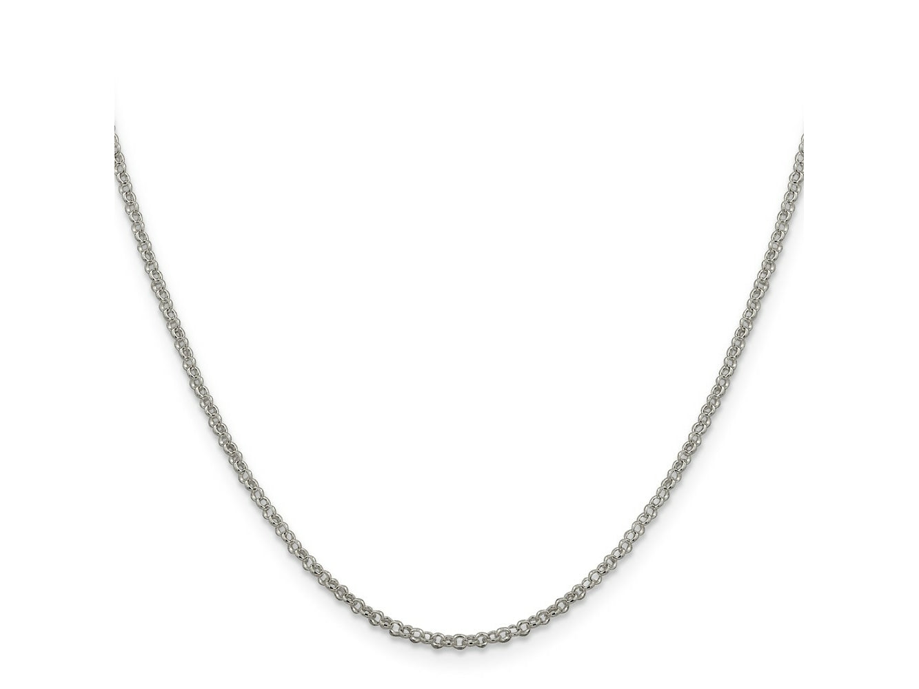 FJC Finejewelers 925 Sterling Silver Rolo Chain 28 Inches x 2 mm