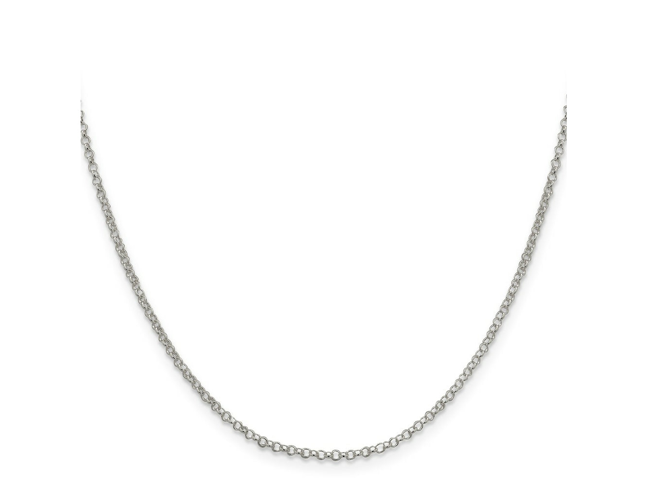 FJC Finejewelers 925 Sterling Silver Rolo Chain 24 Inches x 2 mm