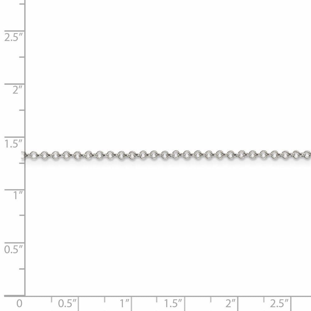 FJC Finejewelers 925 Sterling Silver Rolo Chain 26 Inches x 2 mm