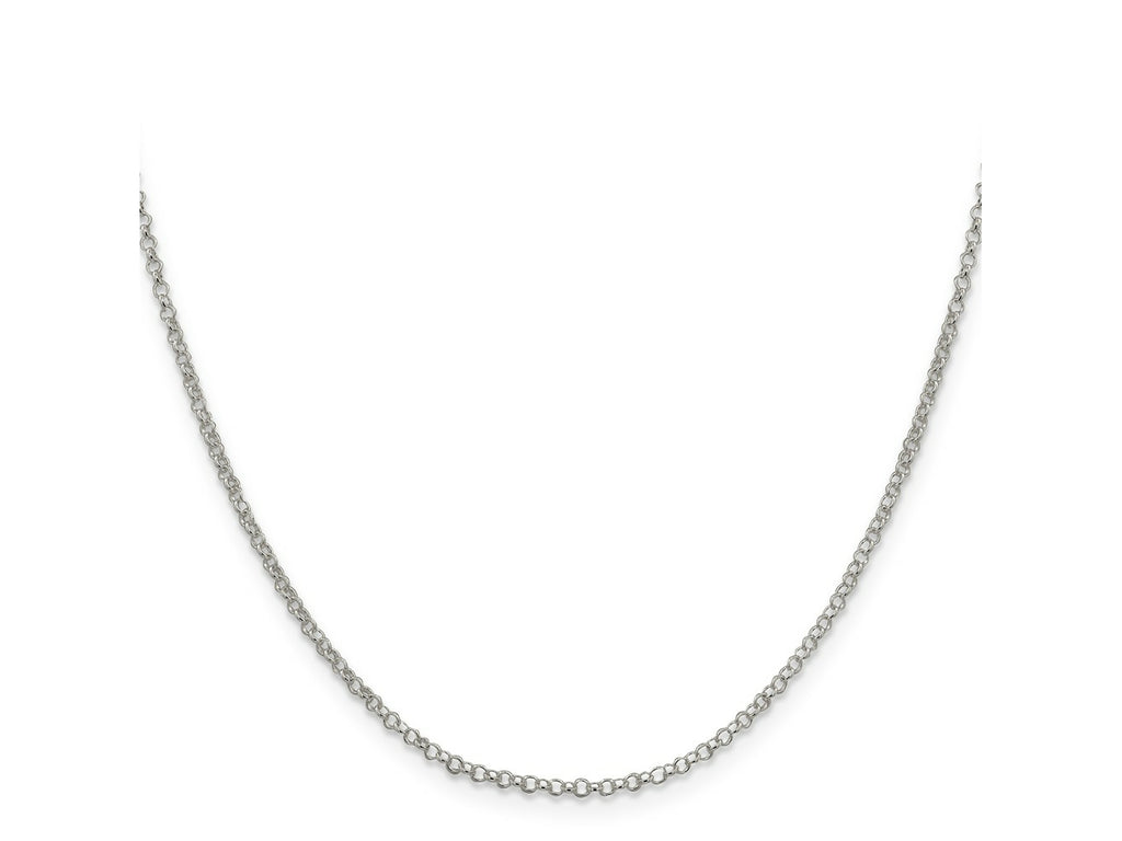 FJC Finejewelers 925 Sterling Silver Rolo Chain 26 Inches x 2 mm