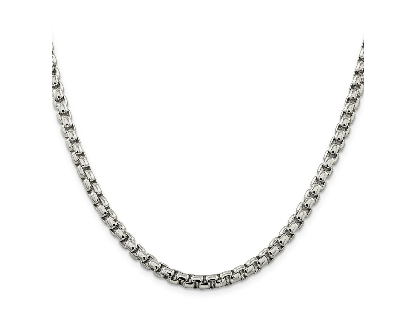 FJC Finejewelers 925 Sterling Silver Round Box Bracelet Chain 8.5 Inches x 5.2 mm