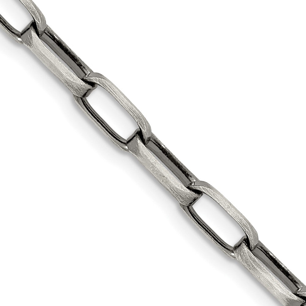 FJC Finejewelers 925 Sterling Silver Antiqued Elongated Open Link Chain 22 Inches x 4.8 mm