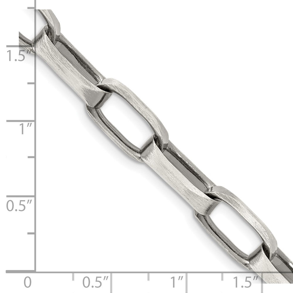 FJC Finejewelers 925 Sterling Silver Antiqued Elongated Open Link Chain 22 Inches x 8 mm