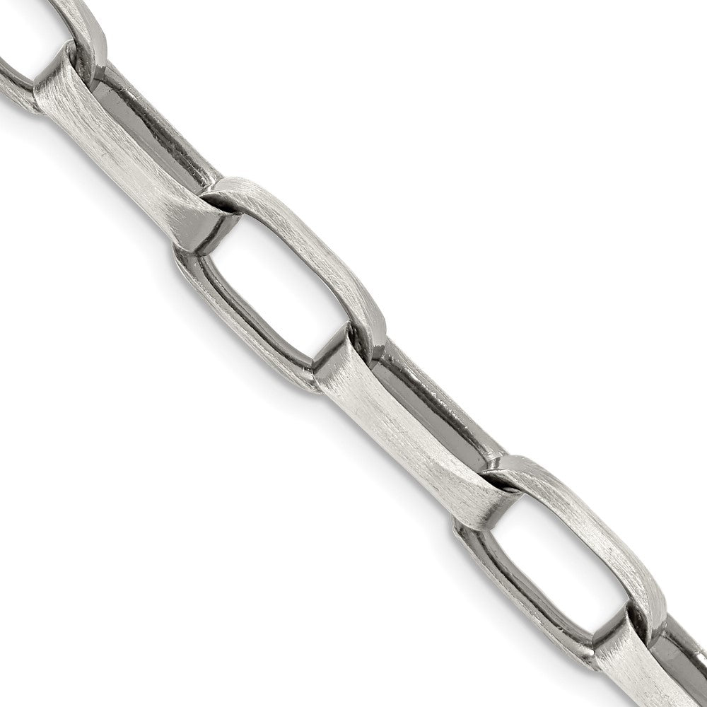 FJC Finejewelers 925 Sterling Silver Antiqued Elongated Open Link Chain 24 Inches x 8 mm
