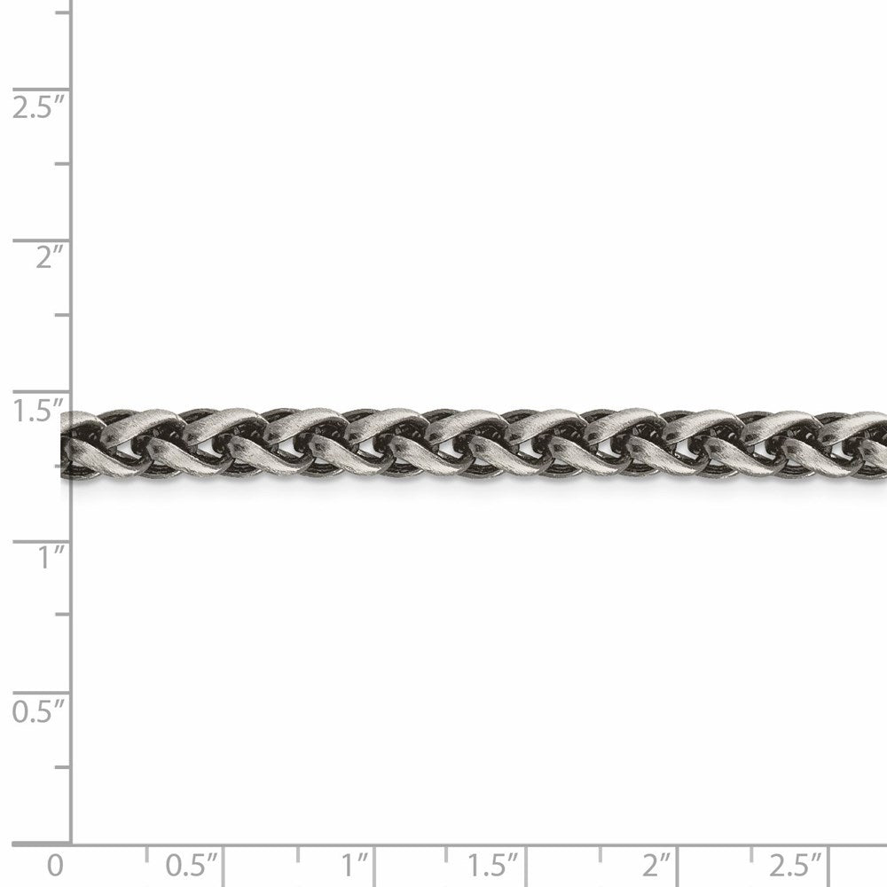 FJC Finejewelers 925 Sterling Silver Antiqued Round Spiga Bracelet Chain 8.5 Inches x 6 mm