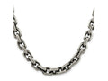 FJC Finejewelers 925 Sterling Silver Cable Antiqued Bright Cut Elongated Open Link Chain 22 Inches x 8.6 mm