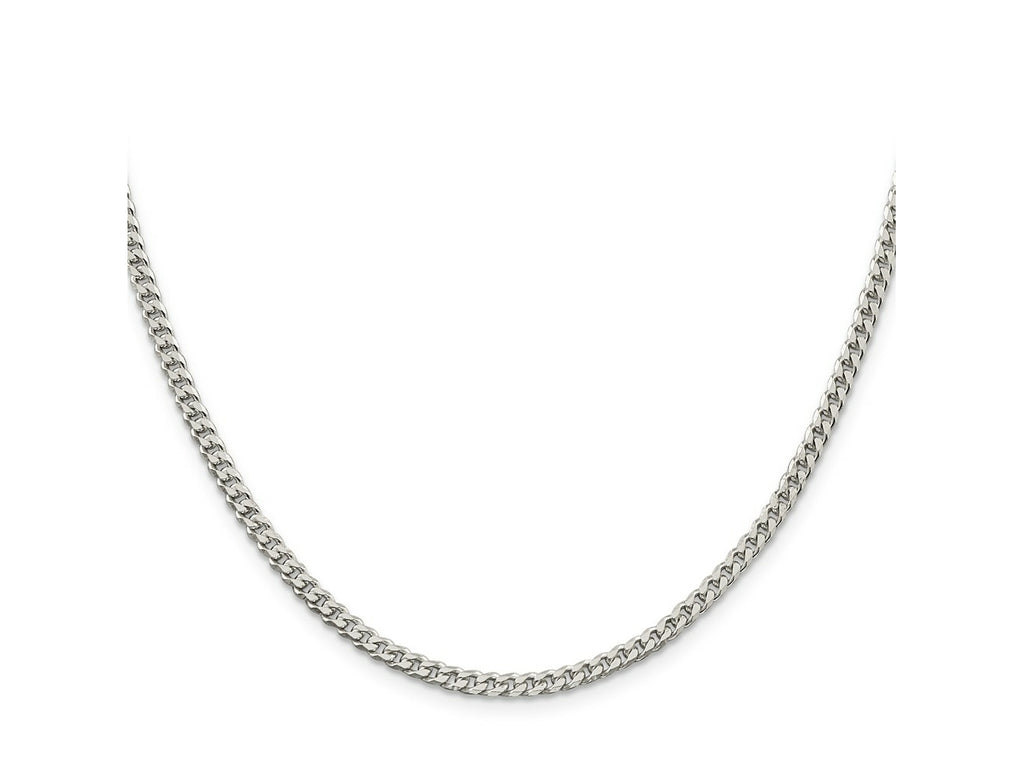 FJC Finejewelers 925 Sterling Silver Polished Curb Chain 24 Inches x 3.15 mm