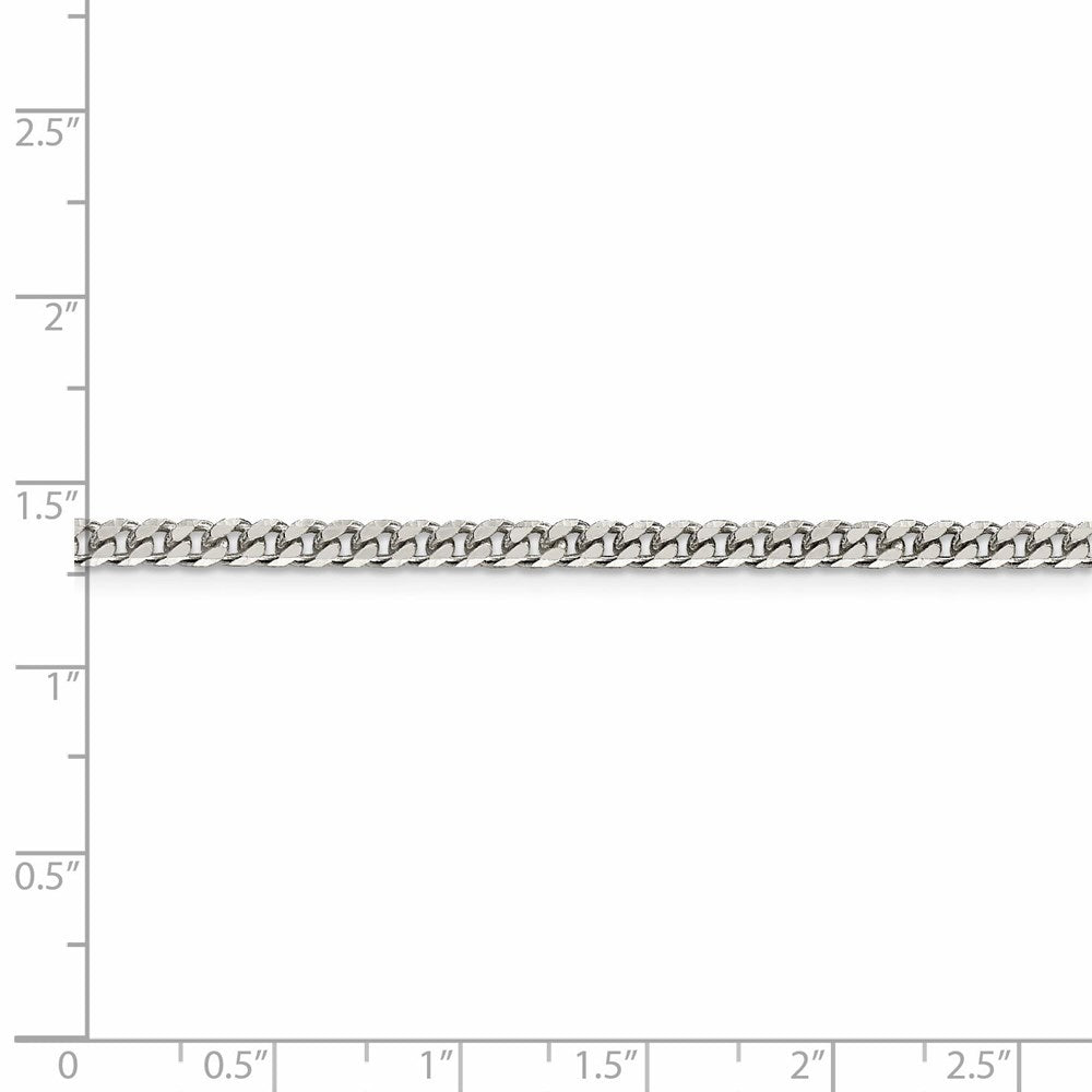 FJC Finejewelers 925 Sterling Silver Polished Curb Chain 28 Inches x 3.15 mm
