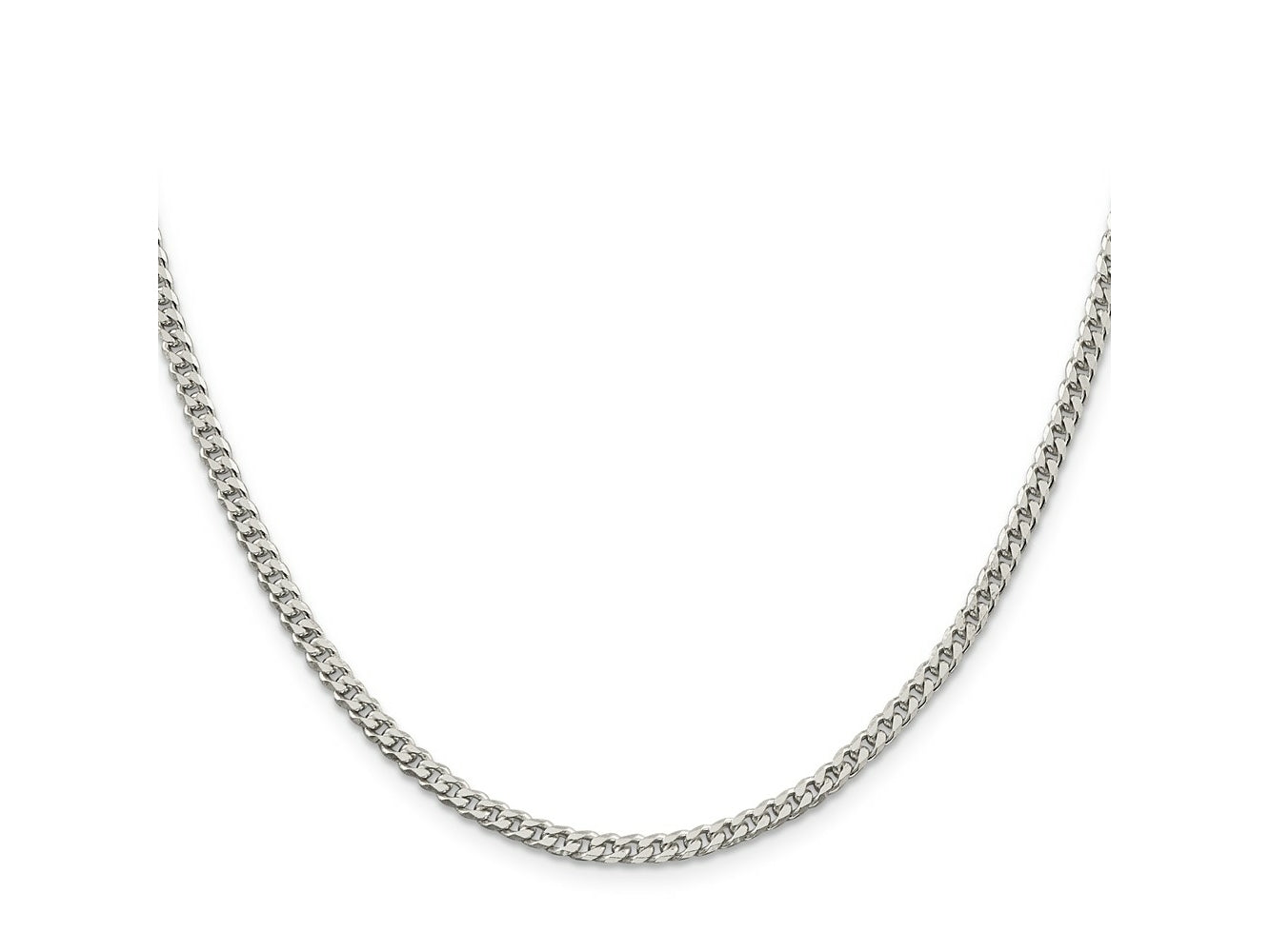 FJC Finejewelers 925 Sterling Silver Polished Curb Chain 36 Inches x 3.15 mm