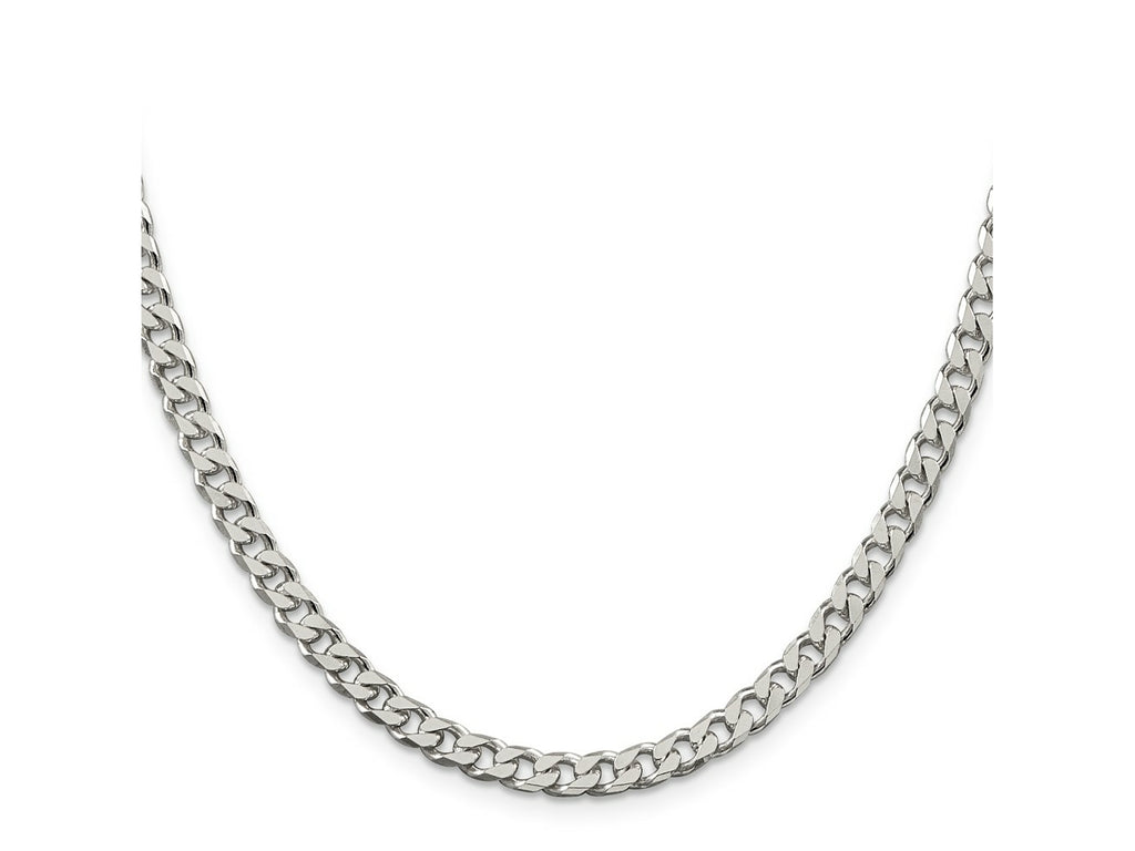 FJC Finejewelers 925 Sterling Silver Polished Curb Chain 22 Inches x 5 mm