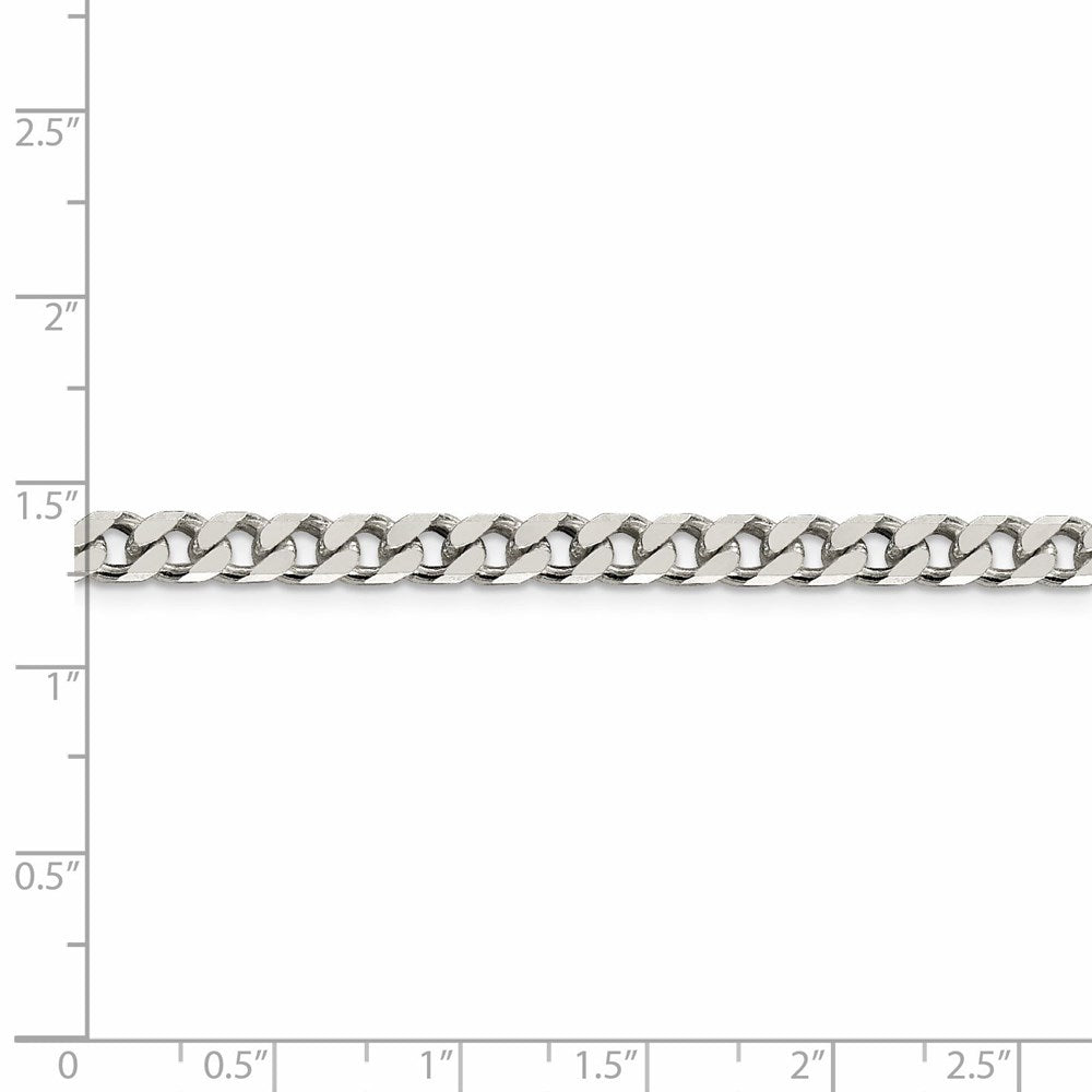 FJC Finejewelers 925 Sterling Silver Polished Curb Chain 28 Inches x 5 mm
