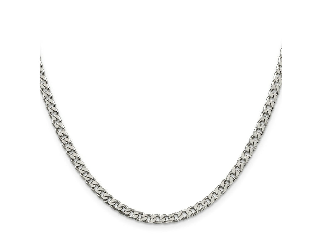 FJC Finejewelers 925 Sterling Silver Polished Curb Chain 20 Inches x 3.5 mm