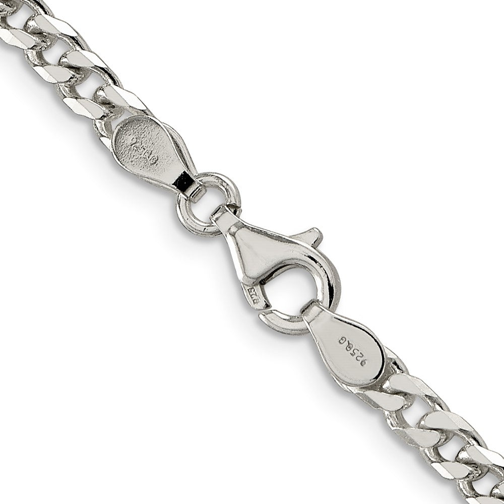 FJC Finejewelers 925 Sterling Silver Polished Curb Chain 28 Inches x 3.5 mm