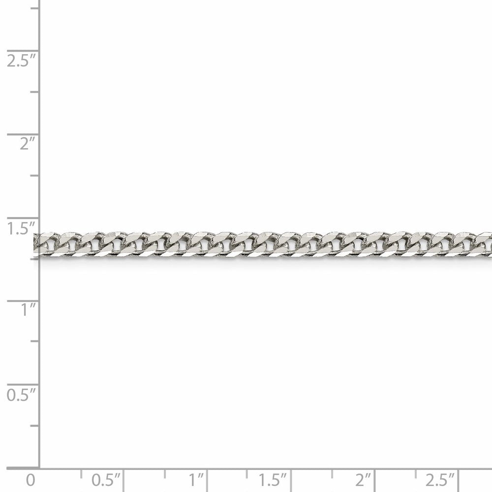FJC Finejewelers 925 Sterling Silver Polished Curb Chain 28 Inches x 3.5 mm