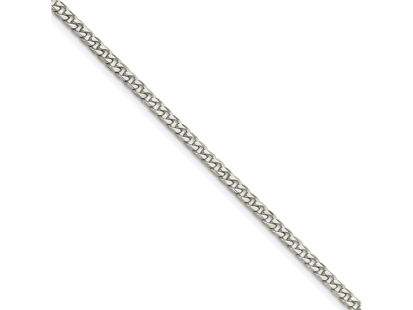 FJC Finejewelers 925 Sterling Silver Polished Curb Bracelet Chain 7 Inches x 3.5 mm