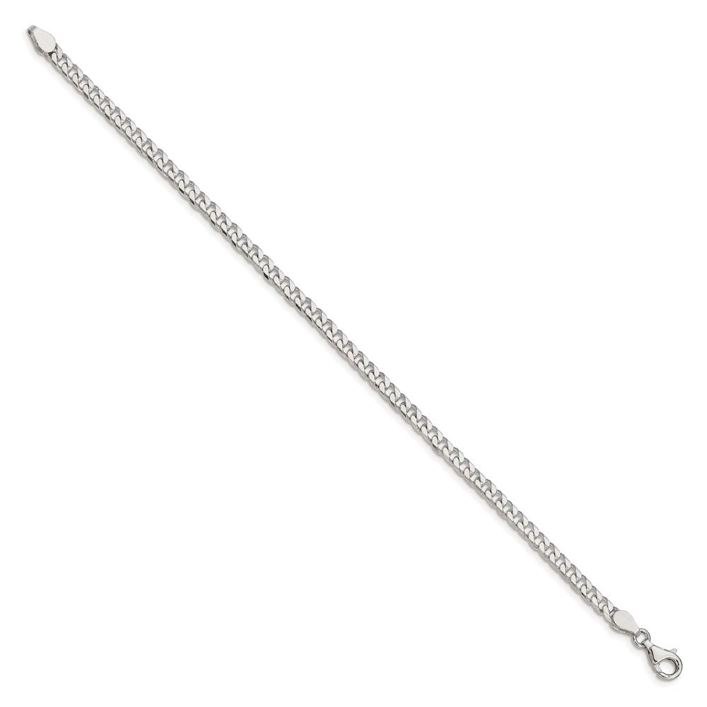 FJC Finejewelers 925 Sterling Silver Polished Curb Bracelet Chain 8 Inches x 3.5 mm