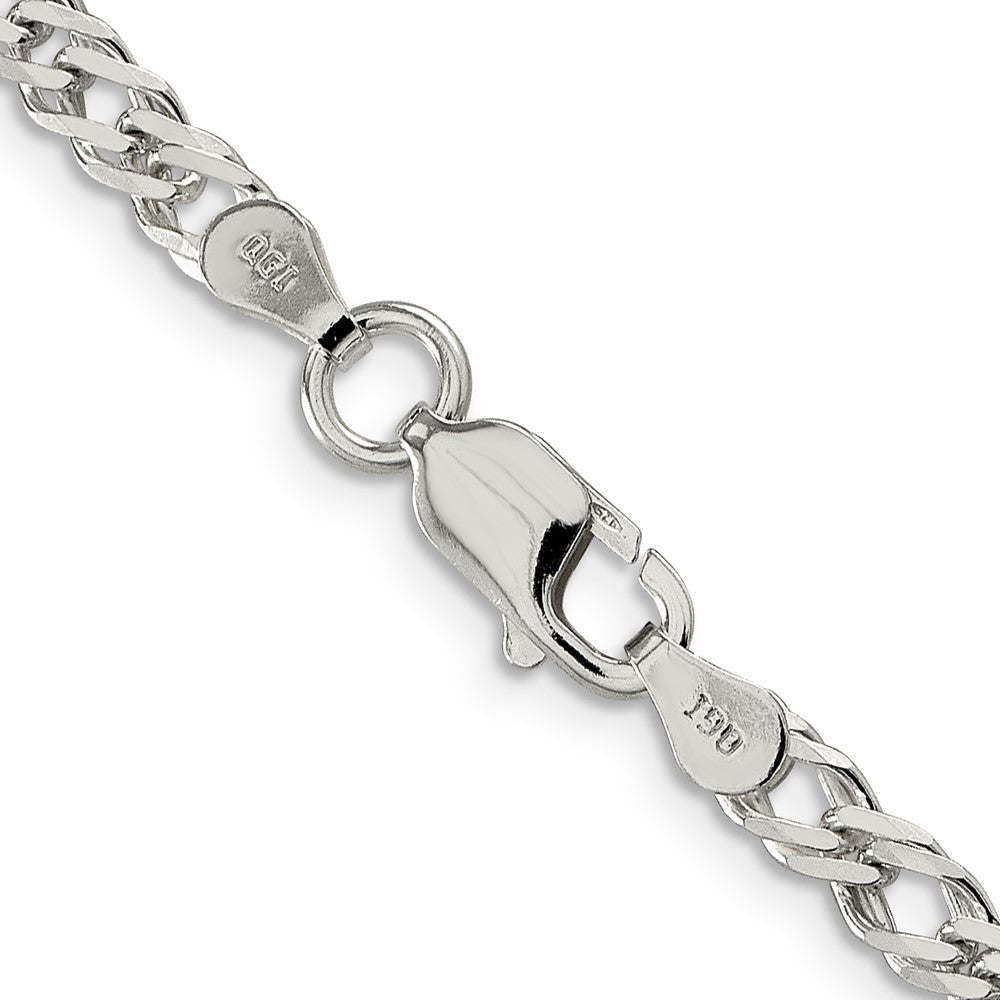 FJC Finejewelers 925 Sterling Silver 6 Side Bright Cut Flat Double Curb Bracelet Chain 8 Inches x 4.25 mm