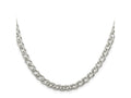 FJC Finejewelers 925 Sterling Silver 6 Side Bright Cut Flat Double Curb Chain 20 Inches x 5.25 mm