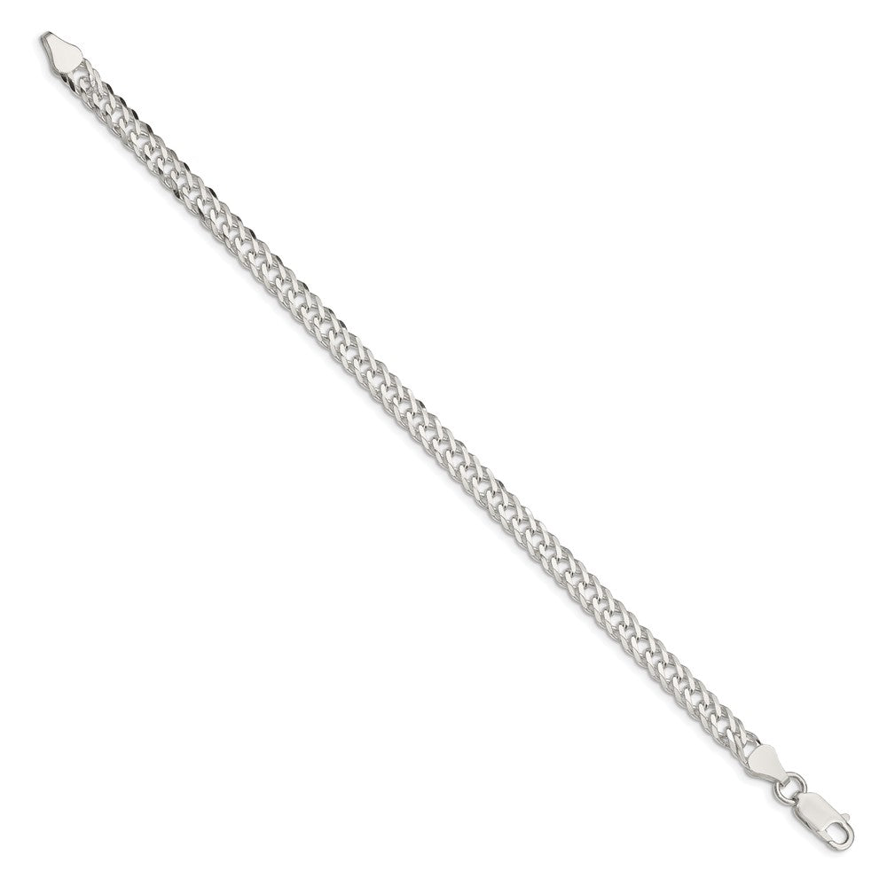 FJC Finejewelers 925 Sterling Silver 6 Side Bright Cut Flat Double Curb Bracelet Chain 8 Inches x 5.25 mm