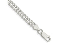 FJC Finejewelers 925 Sterling Silver 6 Side Bright Cut Flat Double Curb Bracelet Chain 8 Inches x 5.25 mm