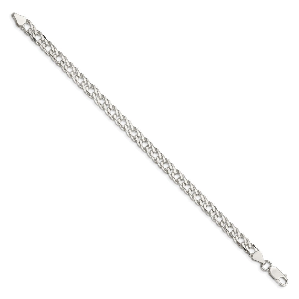 FJC Finejewelers 925 Sterling Silver 6 Side Bright Cut Flat Double Curb Bracelet Chain 8 Inches x 6.25 mm