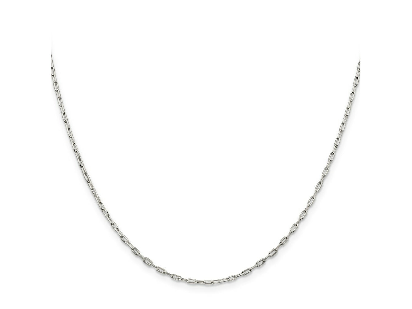 FJC Finejewelers 925 Sterling Silver Cable Elongated Open Link Chain 22 Inches x 1.75 mm